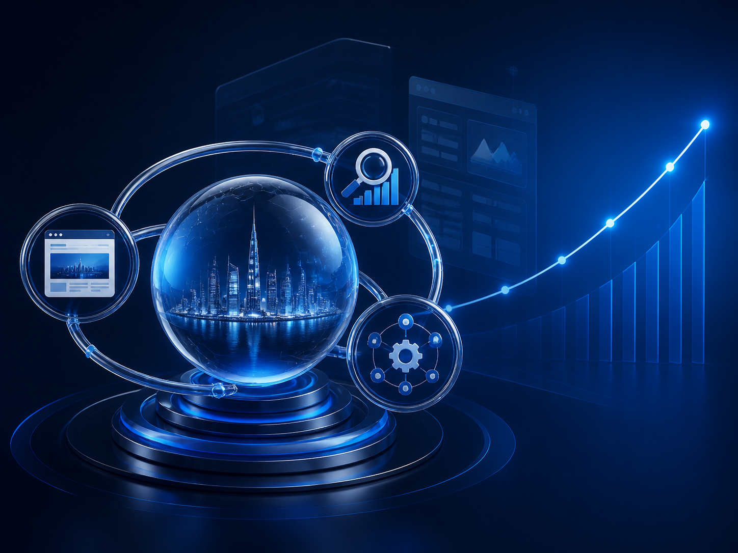 Connected website, SEO analytics and business automation strategy for UAE growth